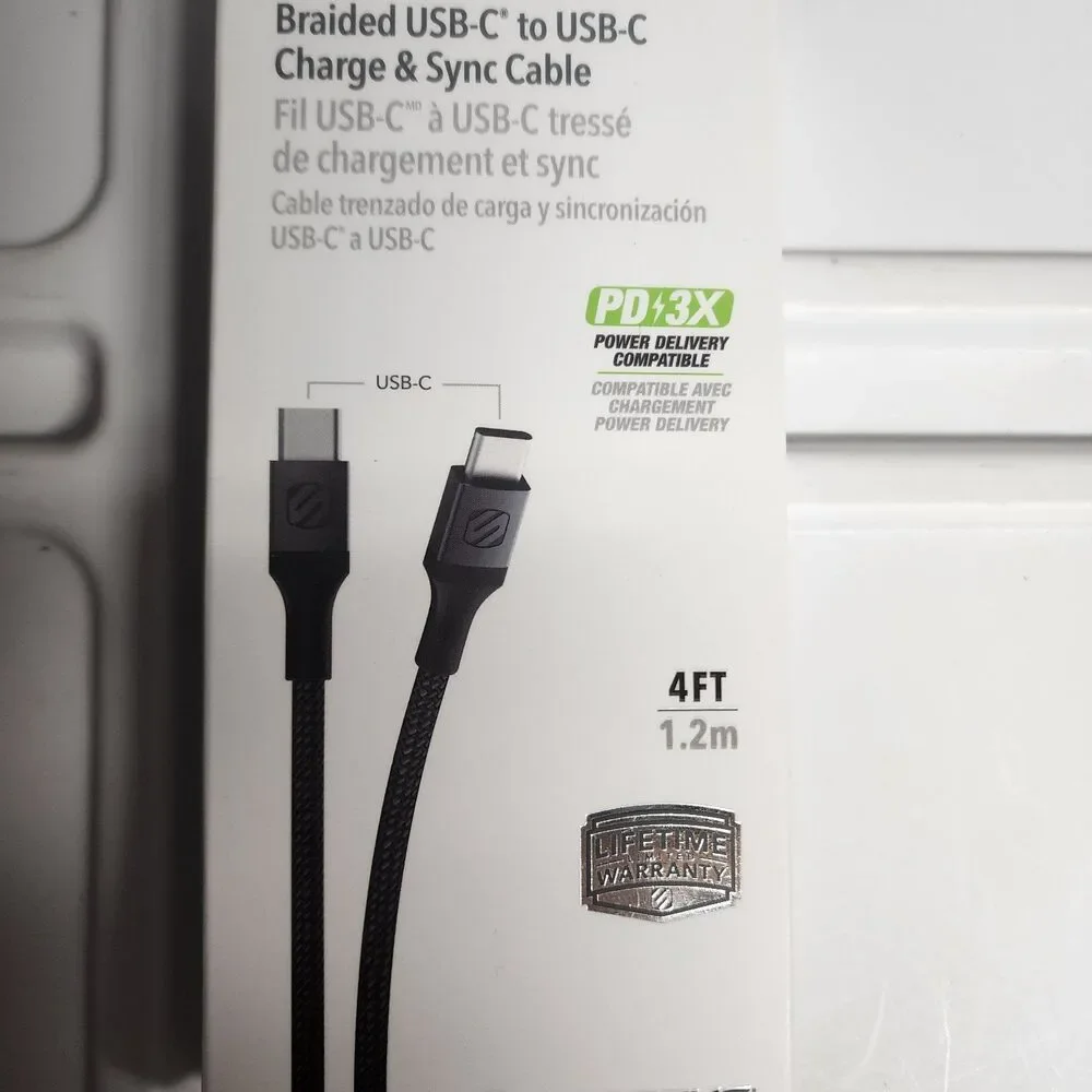 USB-C to USB-C Cable Braided - Scosche